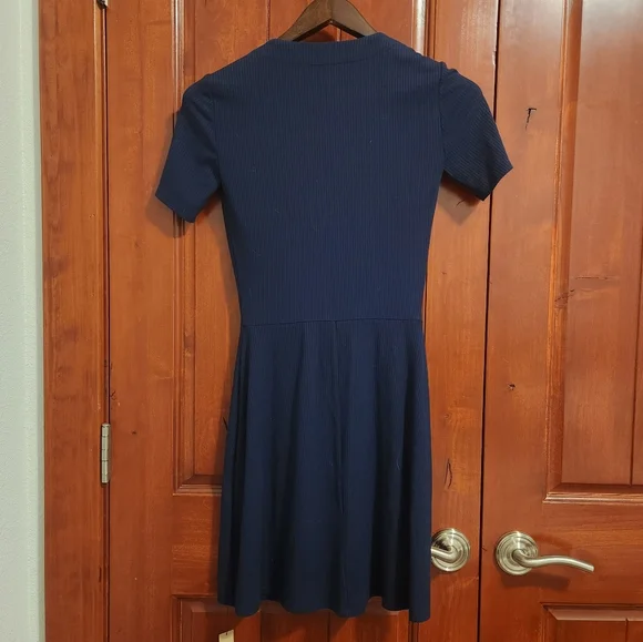 Reformation Cardinal Mini Dress, Navy - Picture 4 of 6